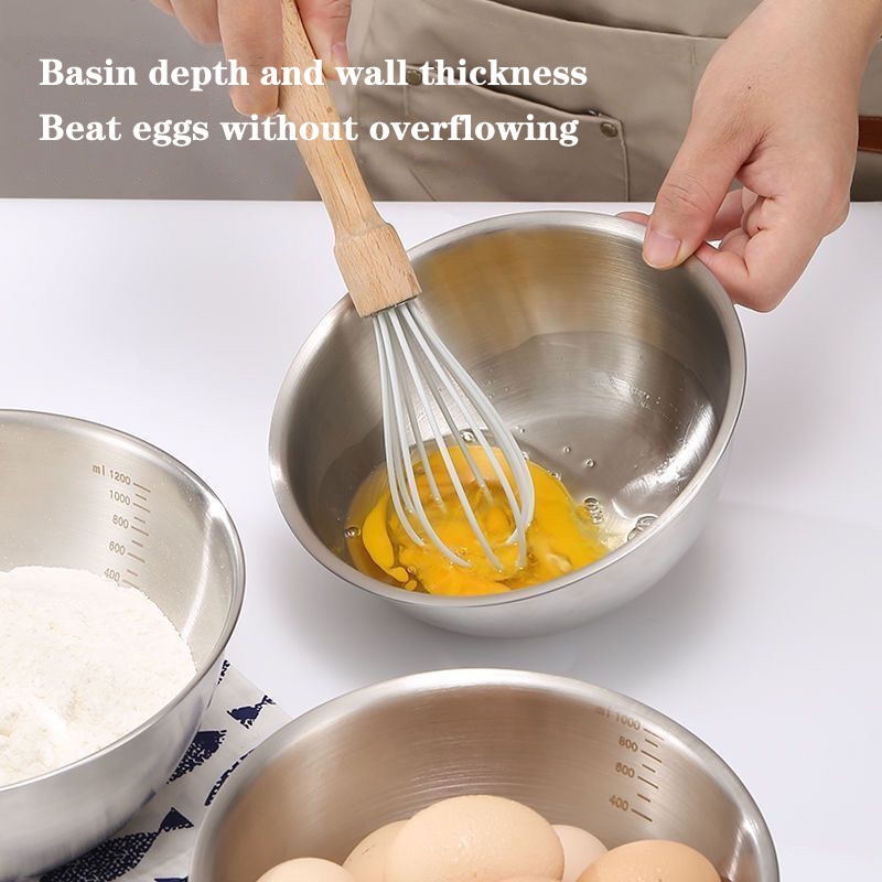 1PC Stainless Steel Bowl Set W - Food Storage Essentials ulasan dan harga