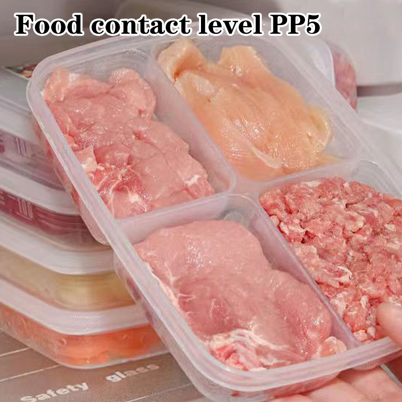 New【4 Grids Plastic Storage Bo - Food Storage Square Containers ulasan dan harga