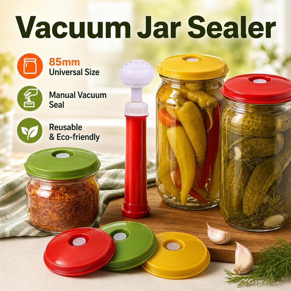 Vacuum Sealer Jar Lids With Va - Food Storage Jars With Lids ulasan dan harga