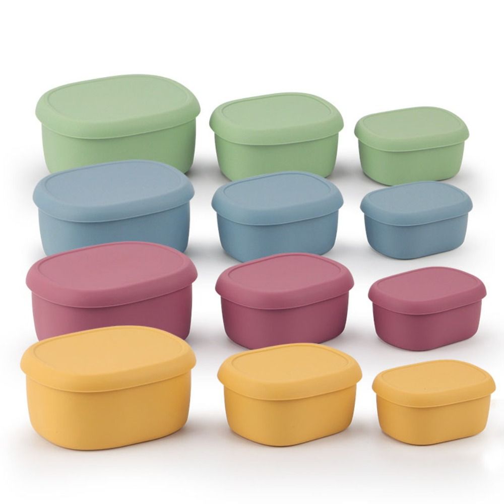 Reusable With Lid Silicone Lun - Food Storage Silicone ulasan dan harga