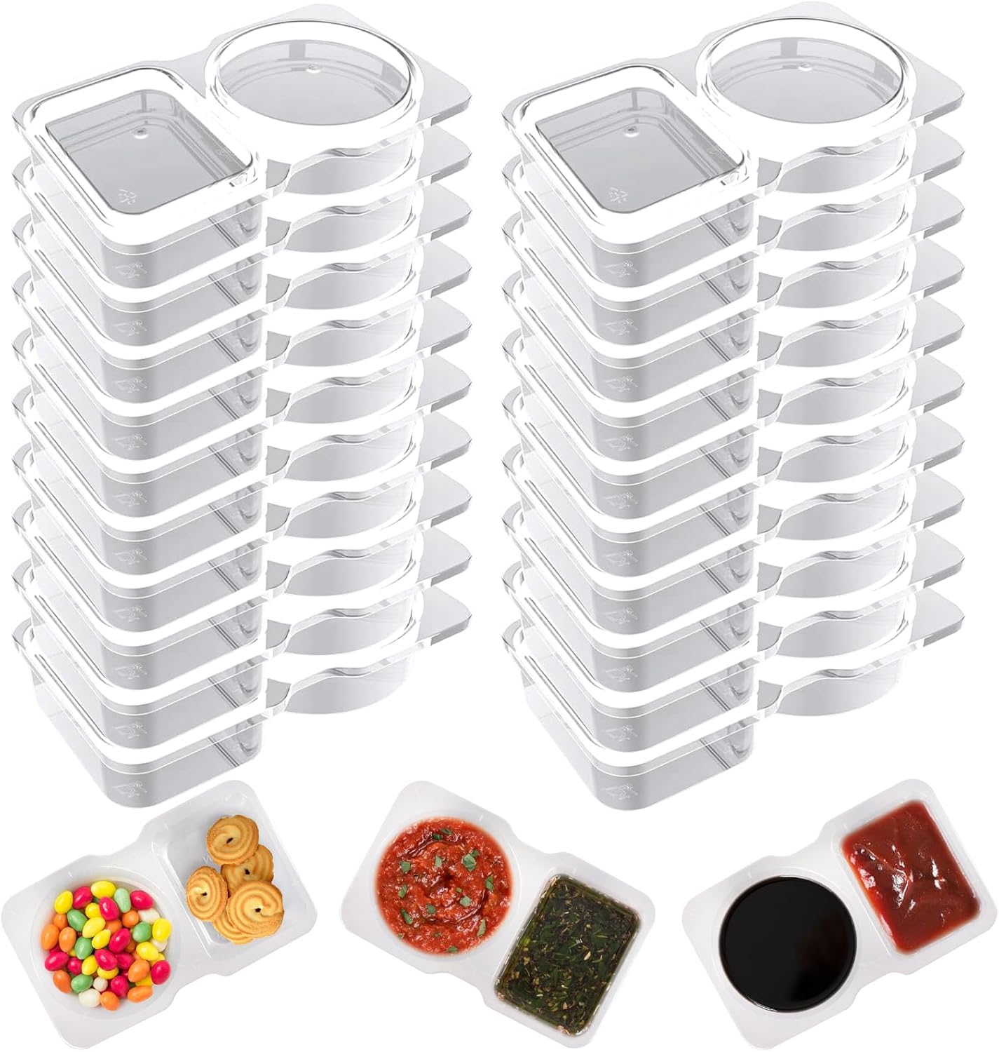 Double Compartment Condiment C - Food Storage Without Plastic ulasan dan harga