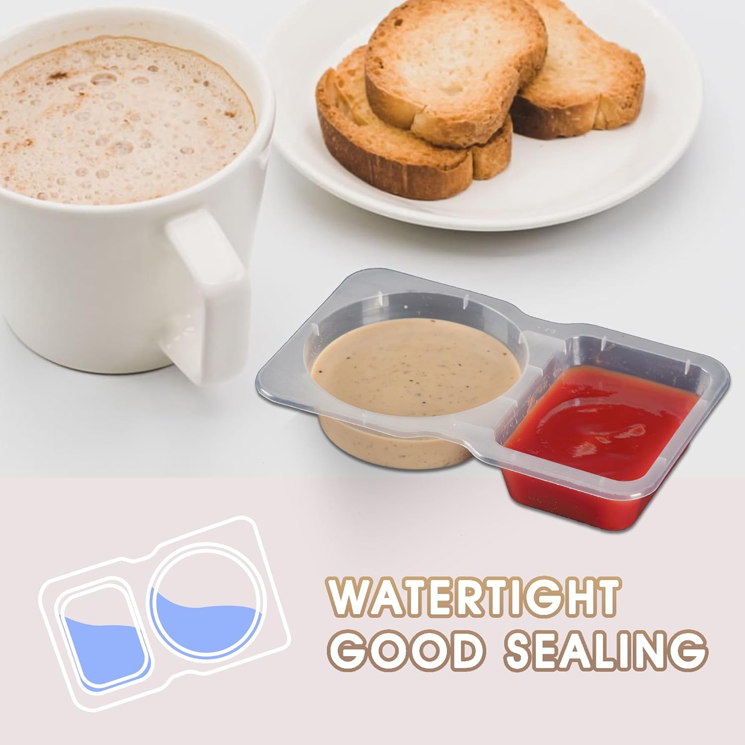 Double Compartment Condiment C - Food Storage Without Plastic ulasan dan harga