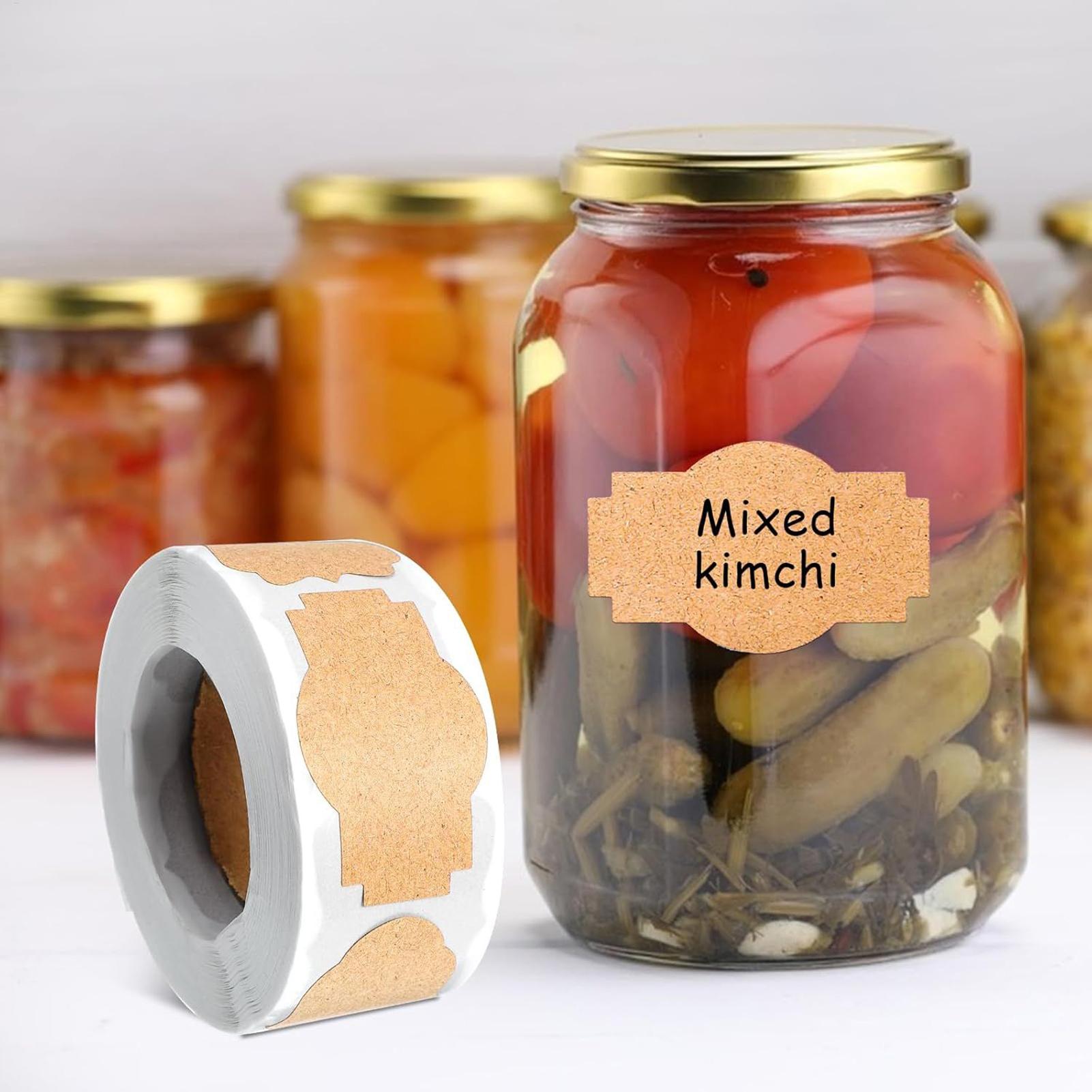 300 PCS Jar Labels Stickers Wr - Food Storage Jar Labels ulasan dan harga