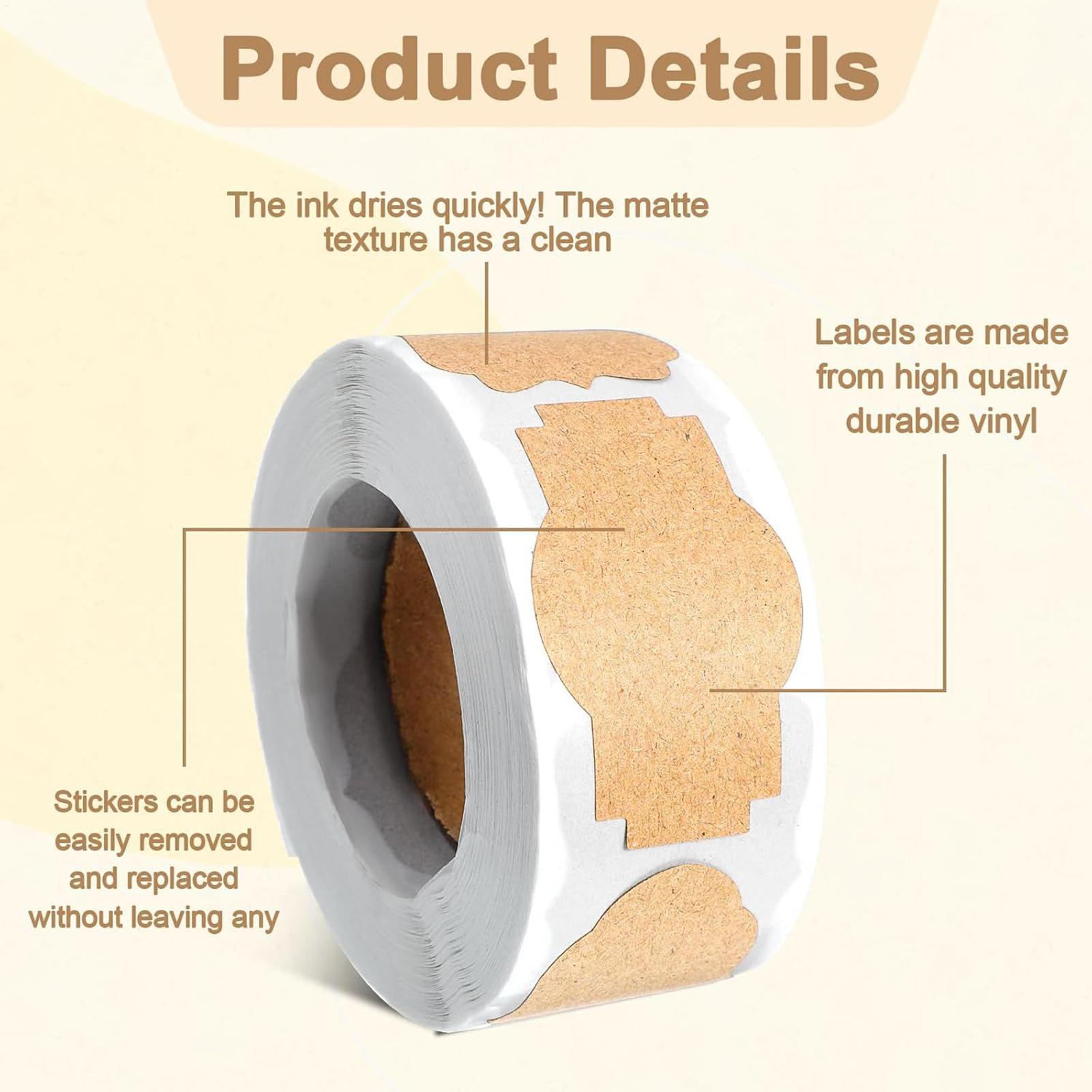 300 PCS Jar Labels Stickers Wr - Food Storage Jar Labels ulasan dan harga