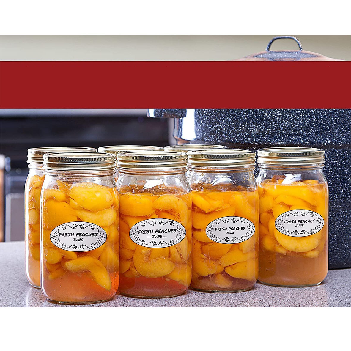 150Pcs Oval Canning Labels for - Food Storage Jar Labels ulasan dan harga