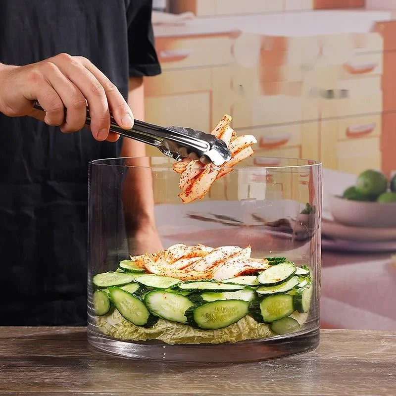 Thick Glass Pickle Jar with Li - Food Storage For Long Term ulasan dan harga