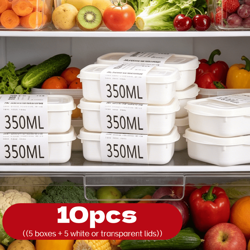 10Pcs Reusable Stackable Food  - Food Storage Square Containers ulasan dan harga