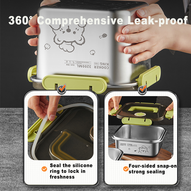 COOKER KING 420ml-6200ml Large - Food Storage Lunch Box ulasan dan harga