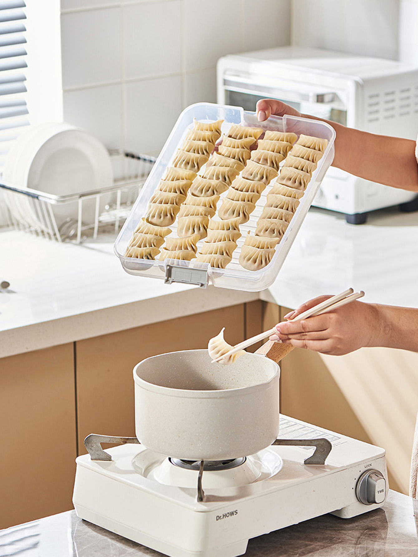 1PC Multi-Layer Dumpling Organ - Food Storage Essentials ulasan dan harga