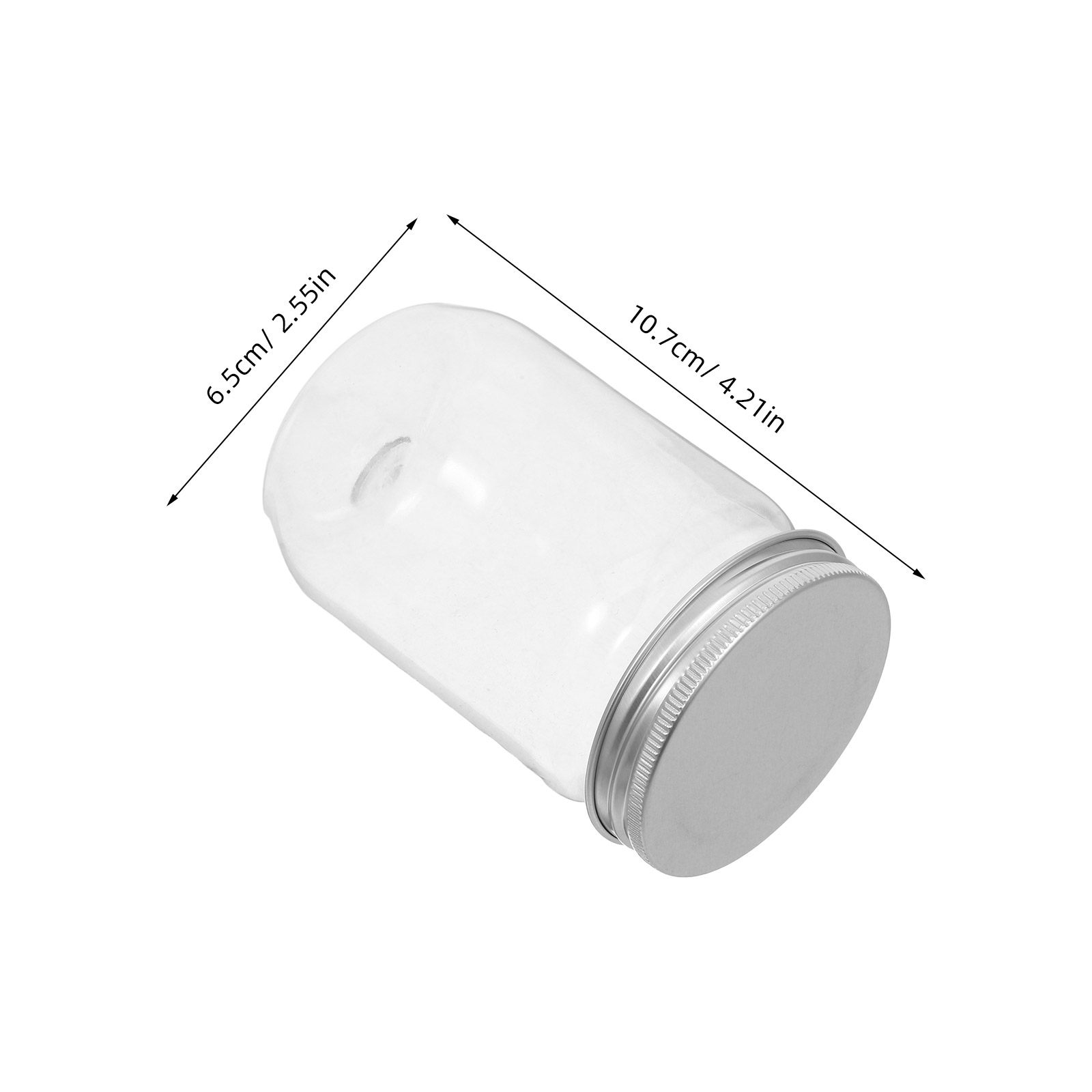 6Pcs Clear Plastic Mason Jars  - Food Storage Plastic ulasan dan harga