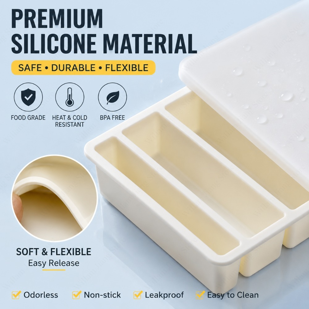 Durable Silicone Freezing Tray - Food Storage Silicone ulasan dan harga