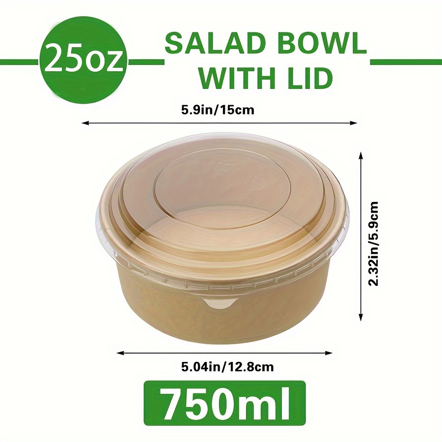25Oz/750Ml 25/50 Pack Paper Bo - Food Storage Lunch Box ulasan dan harga