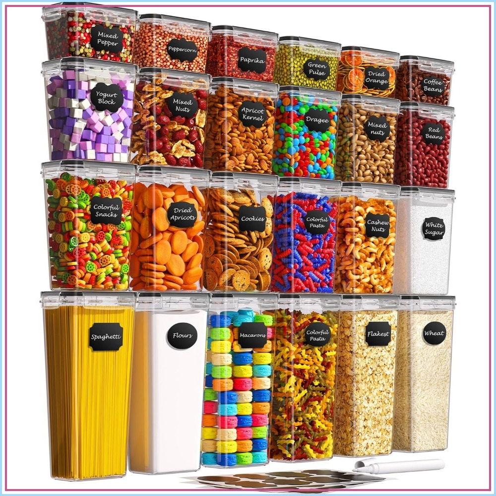 24 PCS Airtight Food Storage C - Food Storage Plastic ulasan dan harga