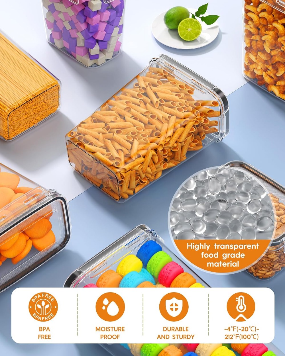 24 PCS Airtight Food Storage C - Food Storage Plastic ulasan dan harga