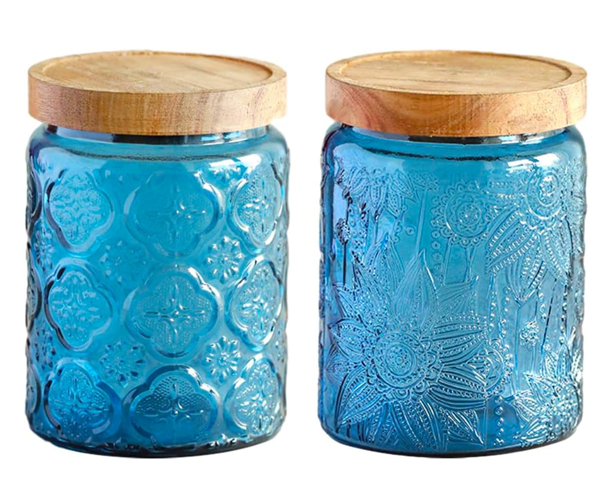 Vintage Glass Kitchen Storage  - Food Storage Jars With Lids ulasan dan harga