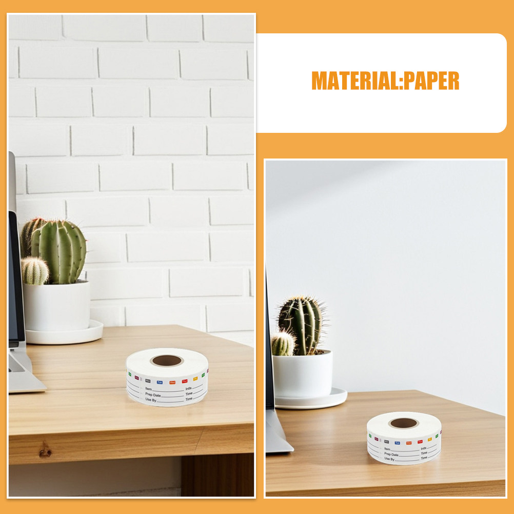 2 Rolls Food Date Stickers Rem - Food Storage Jar Labels ulasan dan harga