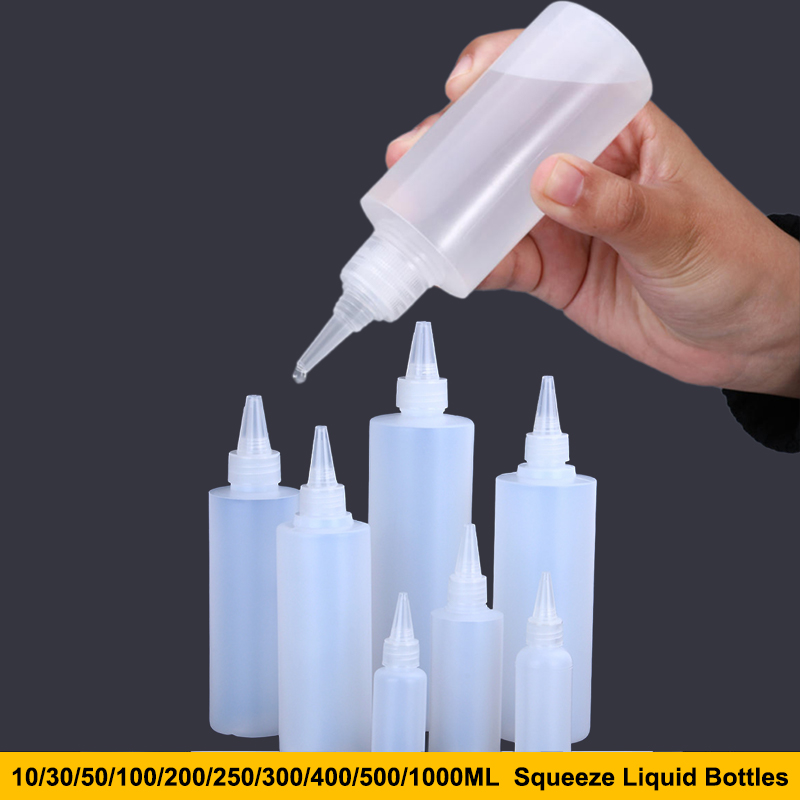 1PC 10-1000ML Empty PE Plastic - Condiment Squeeze Bottle ulasan dan harga