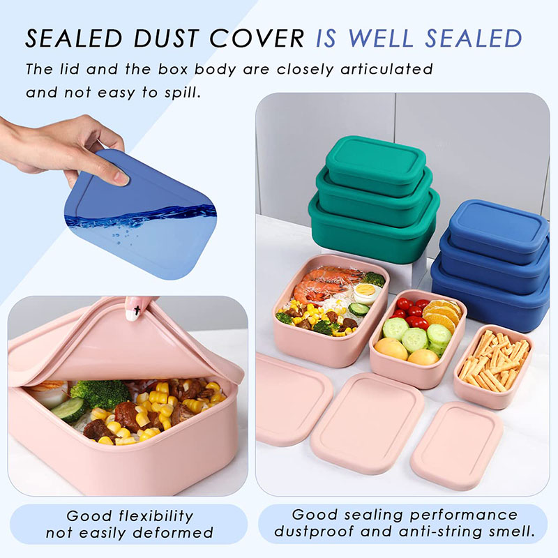 Leak-Resistant Bento Lunch Box - Food Storage Silicone ulasan dan harga