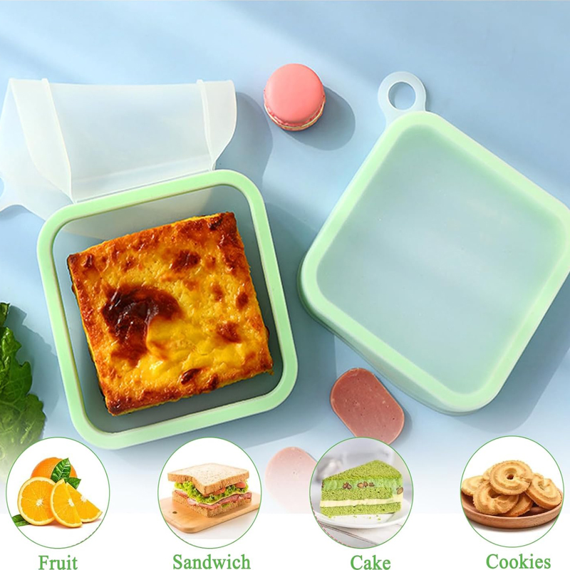 Silicone Sandwich Toast Bento  - Food Storage Silicone ulasan dan harga