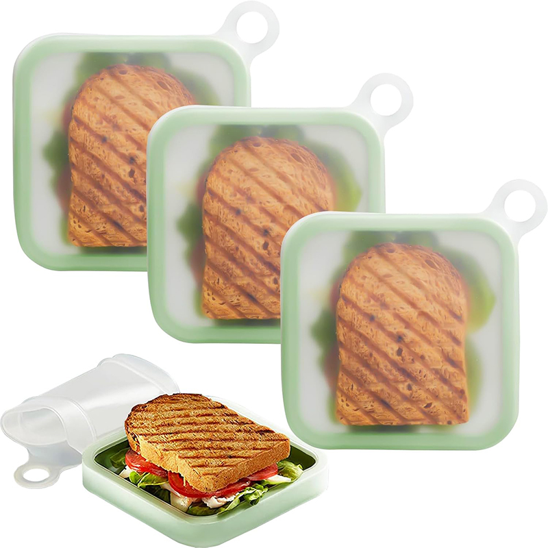 Silicone Sandwich Toast Bento  - Food Storage Silicone ulasan dan harga