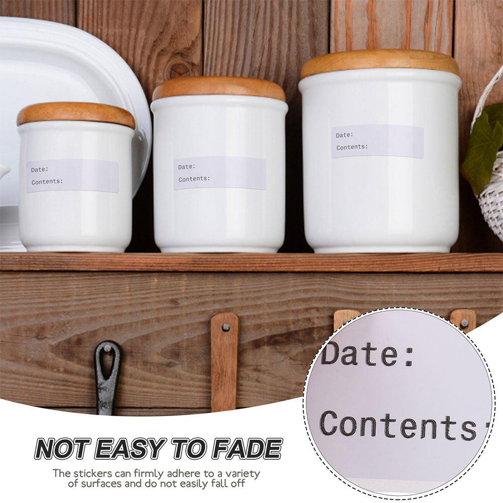 Removable Food Labels Blank Pr - Food Storage Jar Labels ulasan dan harga