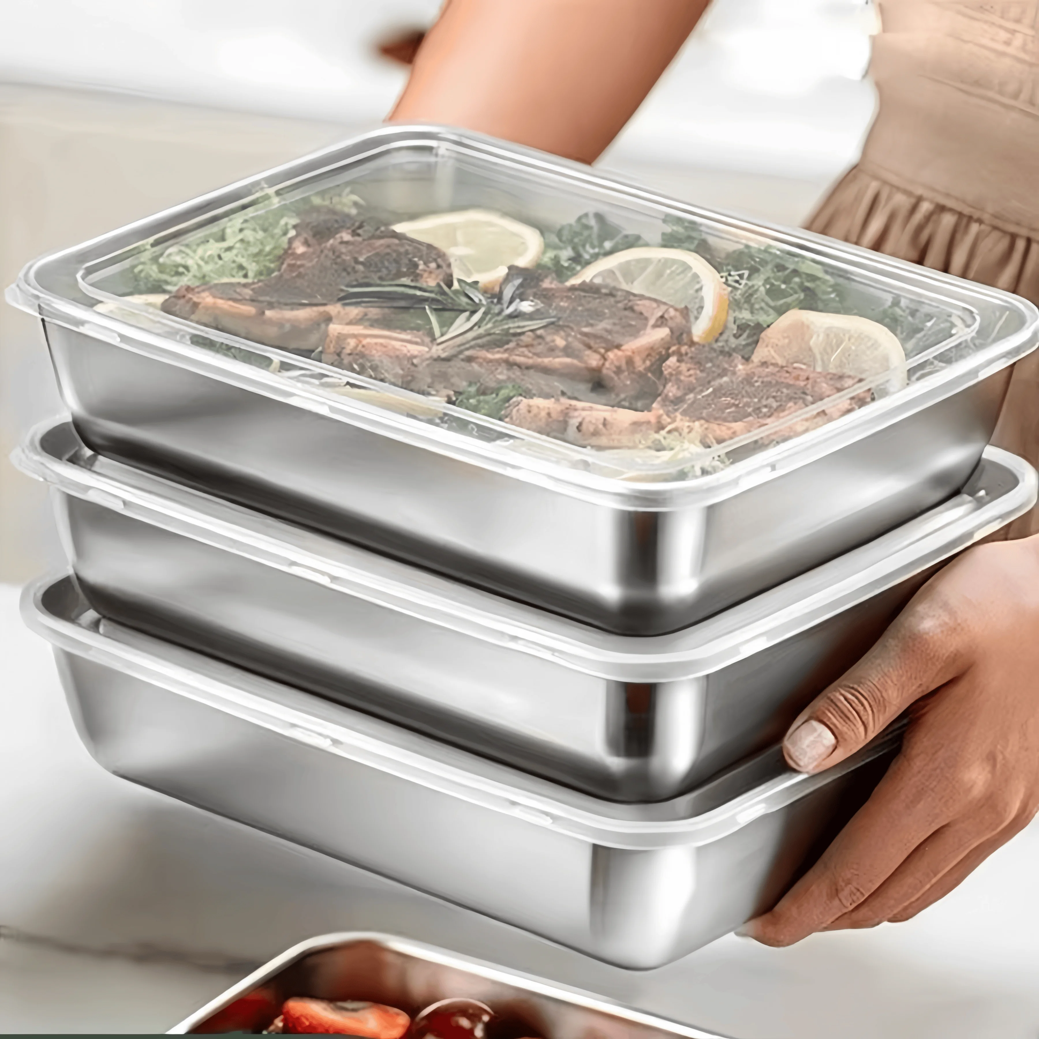 Stainless Steel Sealed Lunch B - Food Storage Lunch Box ulasan dan harga